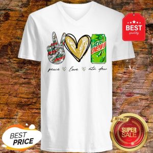 Official Peace Love Mtn Dew V-neck