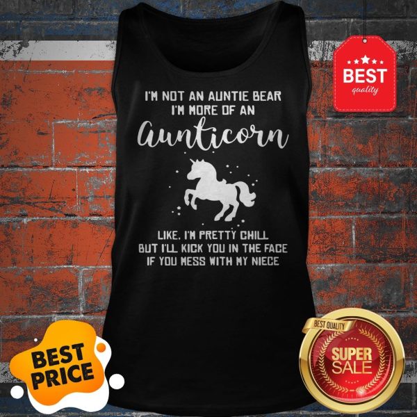 Official Unicorn I’m Not An Auntie Bear I’m More Of An Aunticorn Tank Top