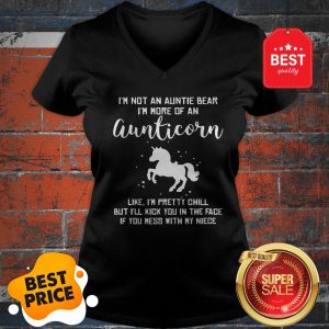 Official Unicorn I’m Not An Auntie Bear I’m More Of An Aunticorn V-neck
