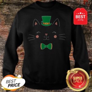 St Patricks Day Cat Funny With Irish Leprechaun Hat Sweatshirt - Design By Rulestee.com