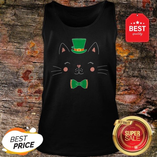 St Patricks Day Cat Funny With Irish Leprechaun Hat Tank Top - Design By Rulestee.com