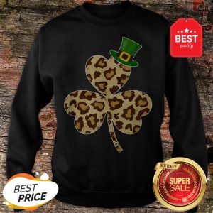 St Patricks Day Costume Leopard Shamrock Lover Gifts Sweatshirt - Design By Rulestee.com