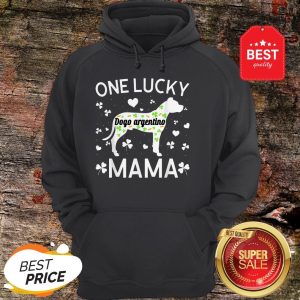 St Patricks Day Dogo Argentino Lucky Mama Mom Dog Gift Hoodie - Design By Rulestee.com