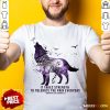 Wolf It Takes Strength To Tolerate The Pain Everyday Fibromyalgia Awareness Shirt - Design By Rulestee