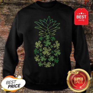 Women Pineapple Shamrock Leaf Clover St Patrick’s Day Sweatshirt - Design By Rulestee.com