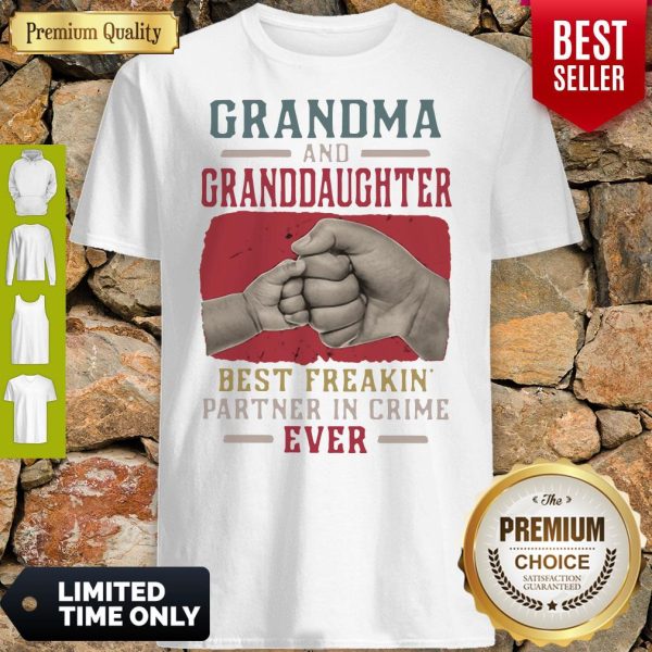 Grandma And Granddaughter Best Freakin Partner In Crime Vintage Shirt