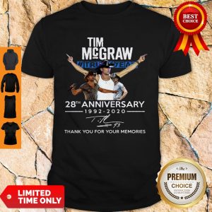 Tim Mcgraw Truck Yeah 28th Anniversary 1992 2020 Signature Thank You Shirt