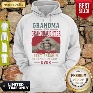 Grandma And Granddaughter Best Freakin Partner In Crime Vintage Hoodie