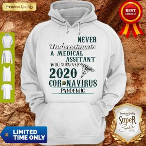 Never Underestimate A Medical Assistant Who Survived 2020 Coronavirus Hoodie
