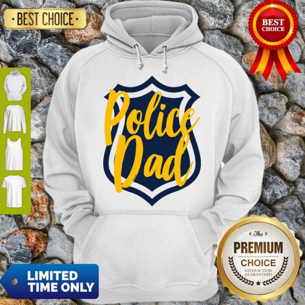 Mens Police Dad Cool Police Officer Cop Daddy Father Papa Hoodie