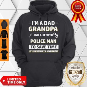 Official Mens Retired Policeman Dad Hoodie