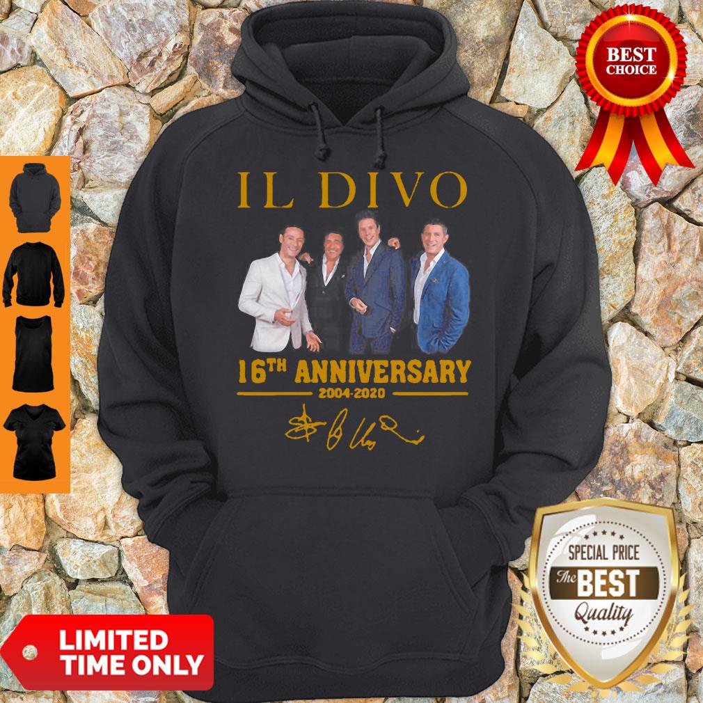 IL Divo Operatic Pop Band 16th Anniversary 2004-2020 Signature Hoodie