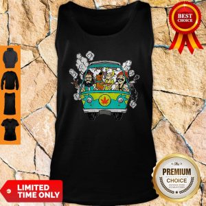 Official Hippie Weed Bus Cheech And Chong Scooby Doo Smoking Tank Top