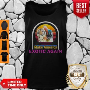 Joe Exotic Tiger King Make America Exotic Again Sunset Tank Top