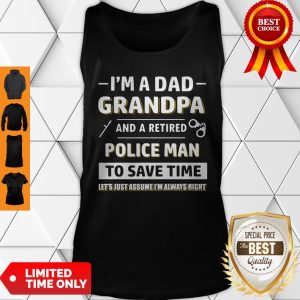 Official Mens Retired Policeman Dad Tank Top