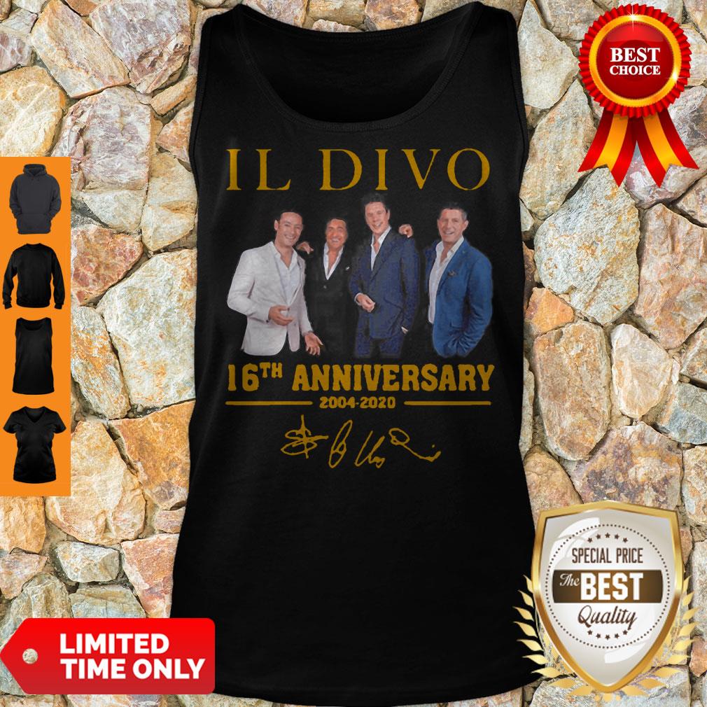 IL Divo Operatic Pop Band 16th Anniversary 2004-2020 Signature Tank Top