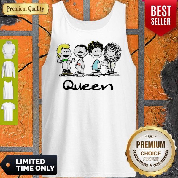 Nice Queen Band Peanuts Snoopy And Friends Tank Top
