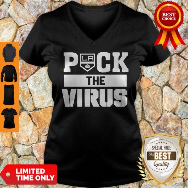 Los Angeles Kings Puck The Virus Covid-19 V-neck