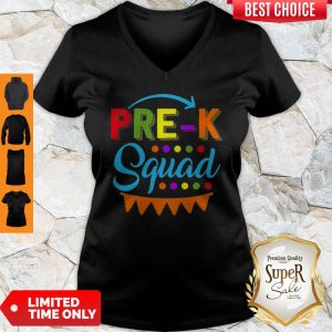 Nice Pre K Squad Preschool Teacher Back To School Gift V-neck