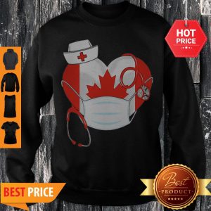 Canadian Nurse Stethoscope Heart 2020 Coronavirus Sweatshirt