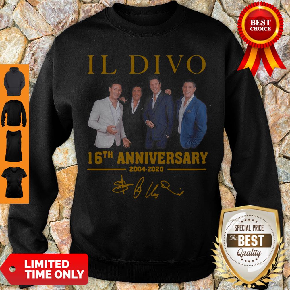 IL Divo Operatic Pop Band 16th Anniversary 2004-2020 Signature Sweatshirt