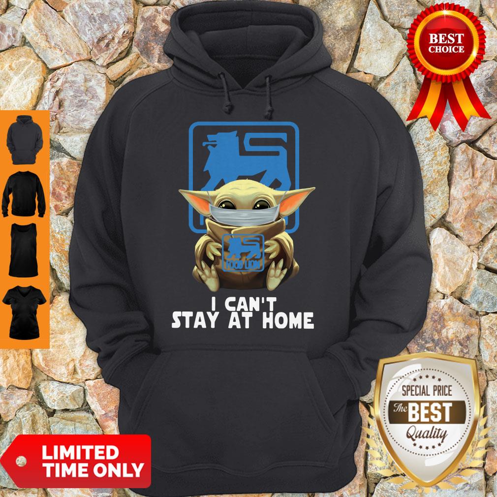 Baby Yoda Face Mask Hug Food Lion I Can’t Stay At Home Hoodie