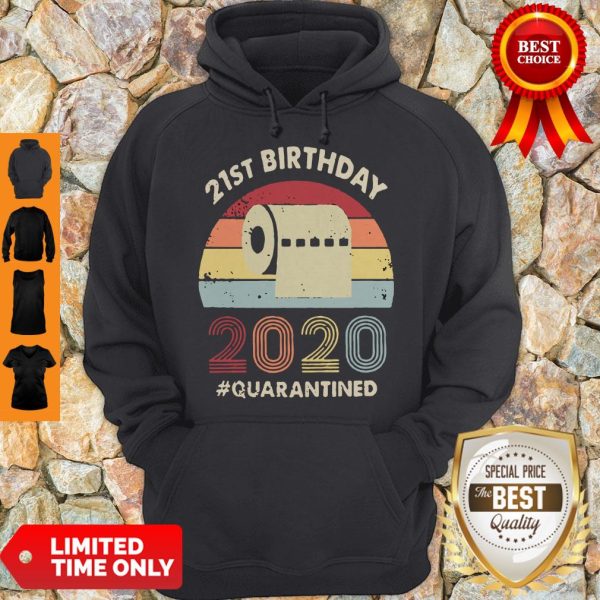 Official 21st Birthday 2020 Quarantine Vintage Hoodie