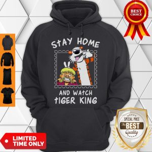 Joe Exotic Stay Home And Watch Tiger King Calvin And Hobbes Hoodie