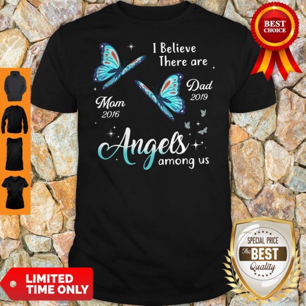 Angels Among Us Butterfly Memorial Personalized Shirt