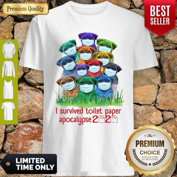 Official Pug I Survived Toilet Paper Apocalypse 2020 Shirt