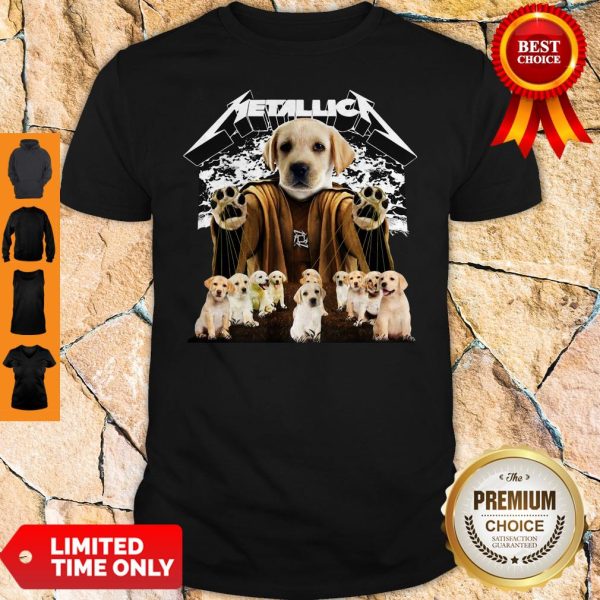 Official Metallica Labrador Retriever Master Of Puppies Shirt