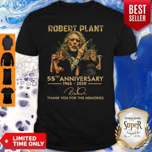 Official Robert Plant 55th Anniversary 1965-2020 Signature Shirt