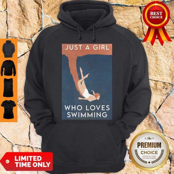 Official Just A Girl Who Loves Swimming Hoodie