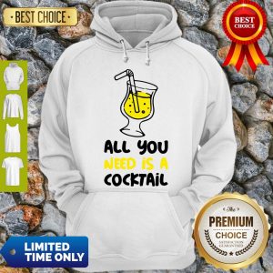 Official All You Need Is A Cocktail Slim Fit Hoodie