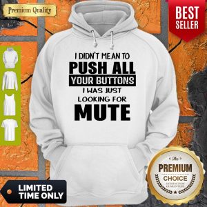 I Didn't Mean To Push All Your Buttons I Was Just Looking For Mute Hoodie