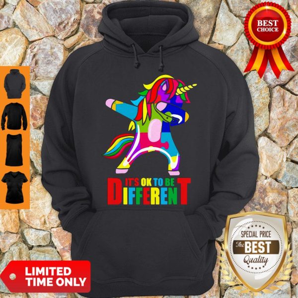 Official Autism Unicorn It’s Ok To Be Different Hoodie