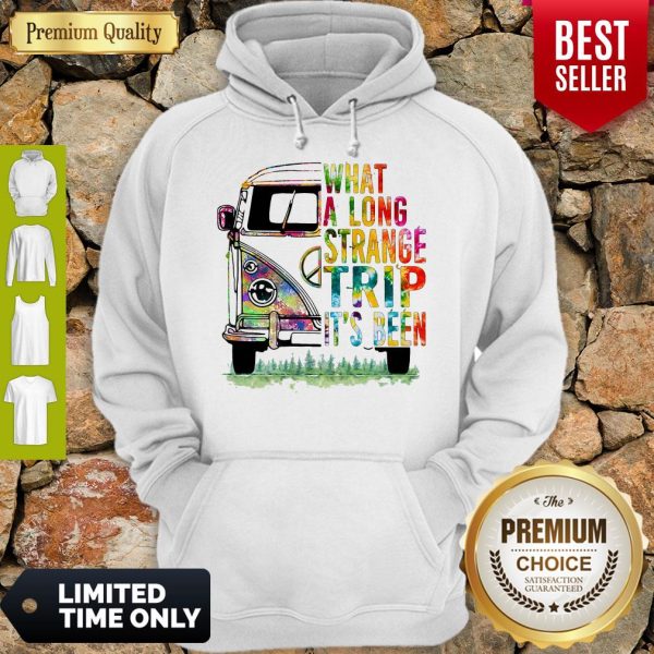 What A Long Strange Trip It's Been Hippie Bus Peace Hoodie