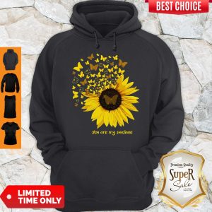 Butterfly And Sunflower You Are My Sunshine Hoodie