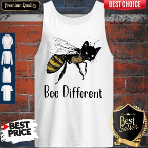 Official Cat Graphic Bee Diffirent Tank Top