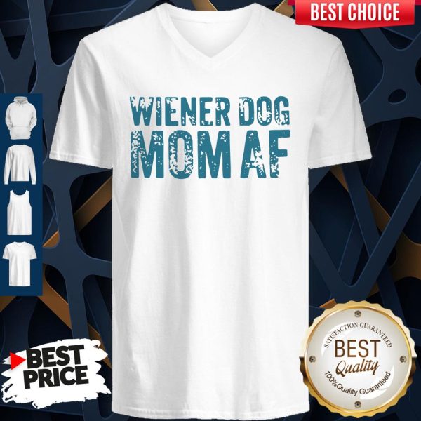 Official Wiener Dog Mom AF V-neck