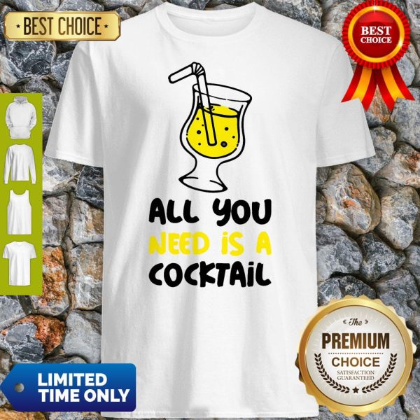 Official All You Need Is A Cocktail Slim Fit Shirt