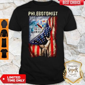 American Flag Vaccine Phlebotomist Shirt