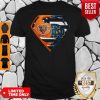 Superhero Chicago Bears And Notre Dame Diamond American Flag Independence Day Shirt