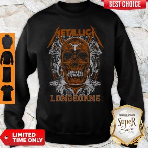 Skull Metallica Texas LonghorSkull Metallica Texas Longhorns Football Fish Shirtns Football Fish Sweatshirt