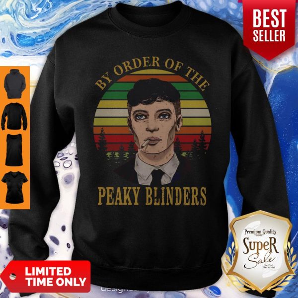 Cillian Murphy By Order Of The Peaky Blinders Vintage Womens Sweatshirt
