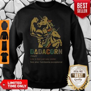 Dadacorn Like A Dad Just Way Cooler See Also Handsome Exceptional Sweatshirt