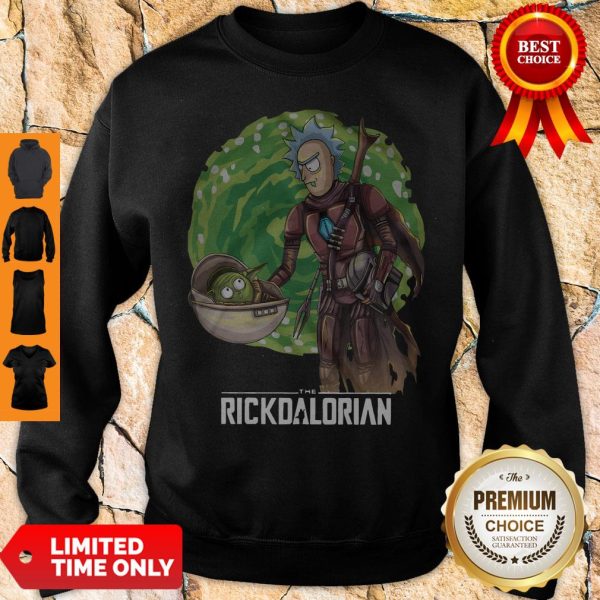 The Rickdalorian Baby Yoda And Rick Morty Sweatshirt