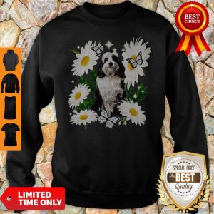Official Tibetan Terrier Daisy Flower Classic Sweatshirt