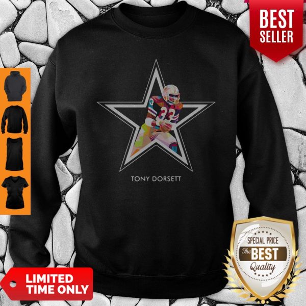 Tony Dorsett 33 Dallas Cowboys Football Art Sweatshirt