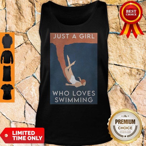 Official Just A Girl Who Loves Swimming Tank Top